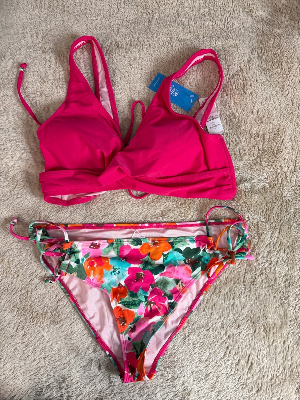 CUPSHE Floral Two-Piece Bikini Set